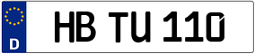 Trailer License Plate